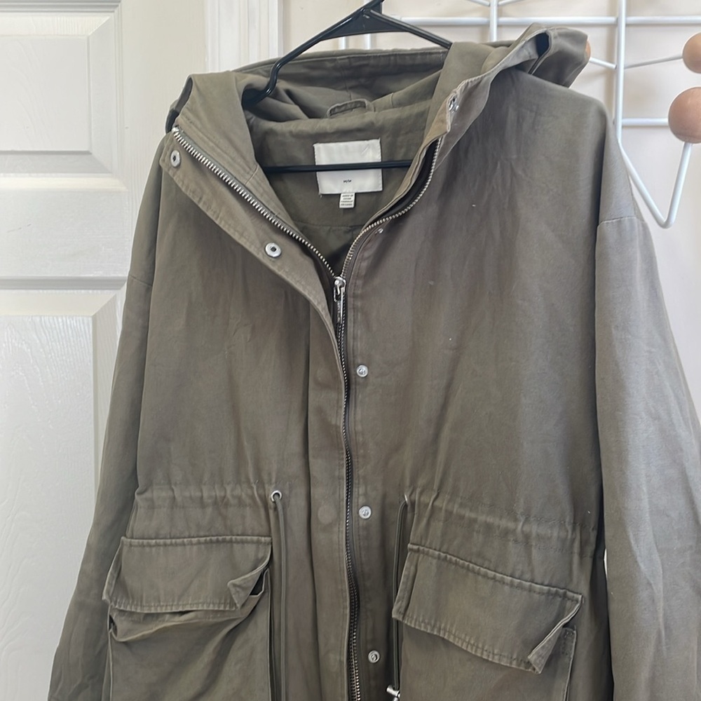 Matt & Nat - Classic Safari Outdoor Army Hood Jacket - Green - M - Picture 2 of 12